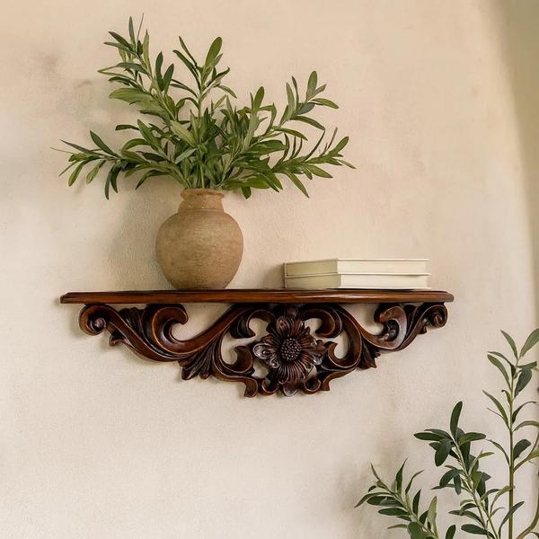 Floral Floating Shelf